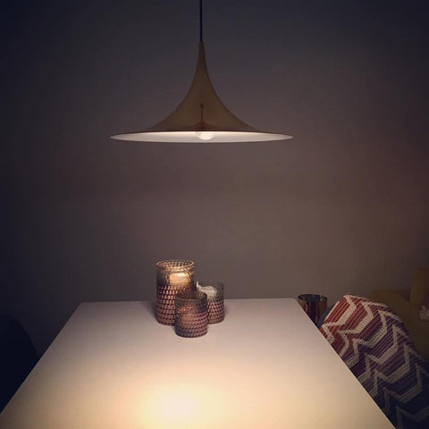 Sculptural Metal Pendant Light for Dining Room and Kitchen Lighting