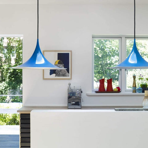 Sculptural Metal Pendant Light for Dining Room and Kitchen Lighting
