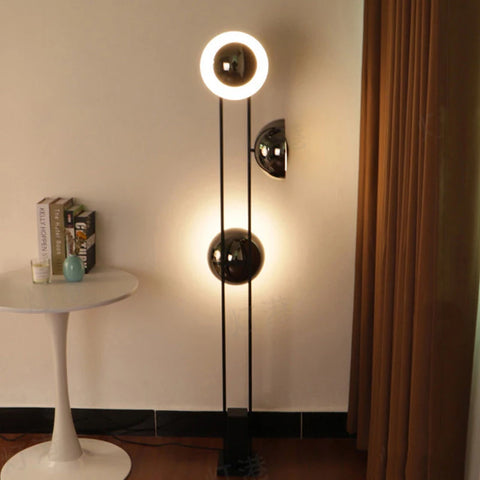 Egg Table Lamp with Rounded Egg Shade in Acrylic and Metal