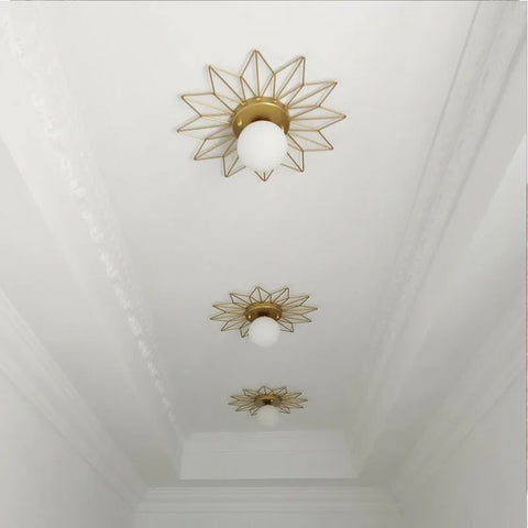 Nature-Inspired LED Flush-Mount Ceiling Light