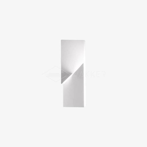 Wall Light with Geometric Aluminum Relief and Integrated LED