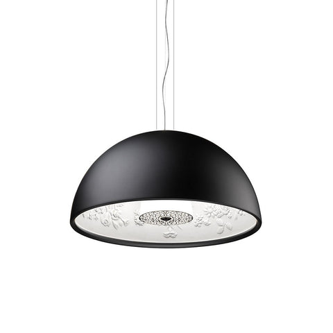 Embossed Plaster Dome Pendant Light for Dining Room and Bedroom