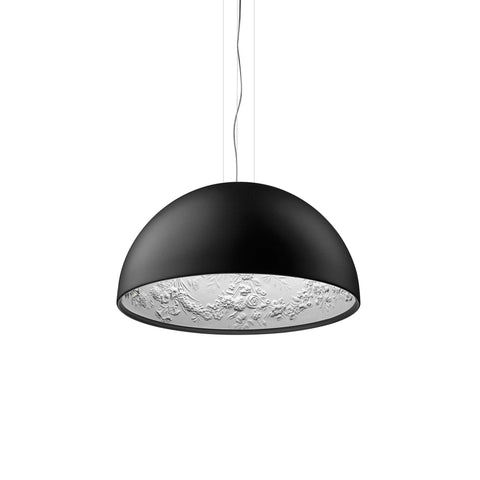 Embossed Plaster Dome Pendant Light for Dining Room and Bedroom