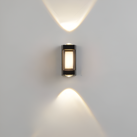 Outdoor Wall Light with Up-and-Down Acrylic Design