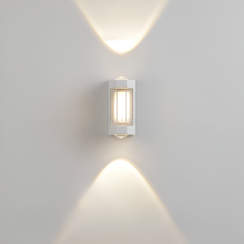 Outdoor Wall Light with Up-and-Down Acrylic Design