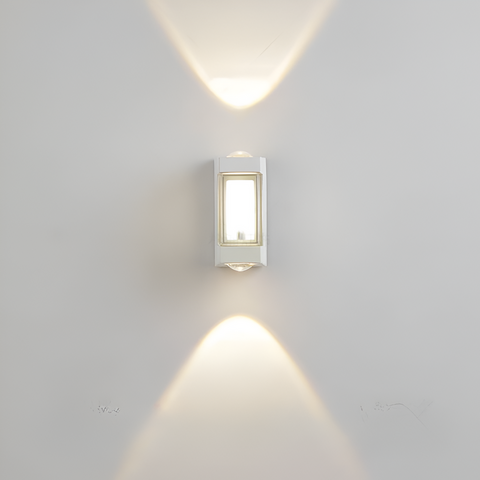 Outdoor Wall Light with Up-and-Down Acrylic Design