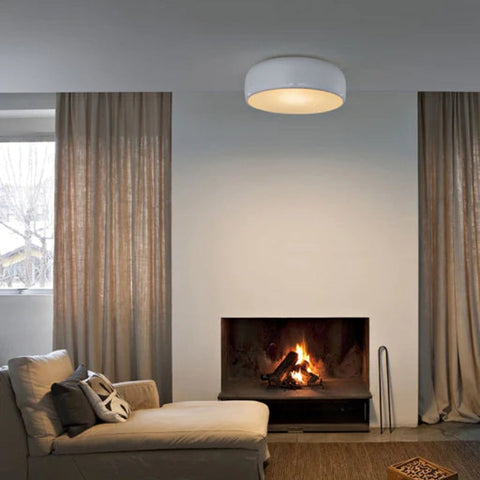 Vintage Drum LED Ceiling Light for Bedrooms, Kitchens, and Studies