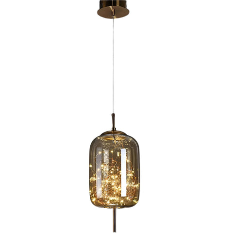 Pendant Light with Modern Glass Shade