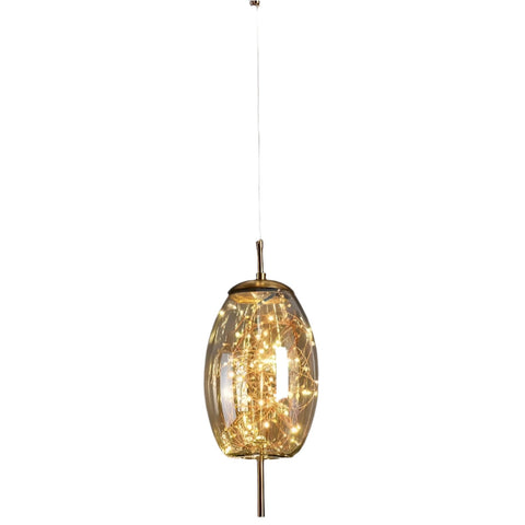 Pendant Light with Modern Glass Shade