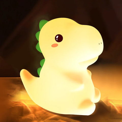 Dinosaur LED Night Light with Soft Warm Glow