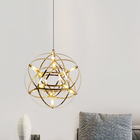 Modern LED Globe Pendant Light for Dining Rooms, Foyers, and Entryways