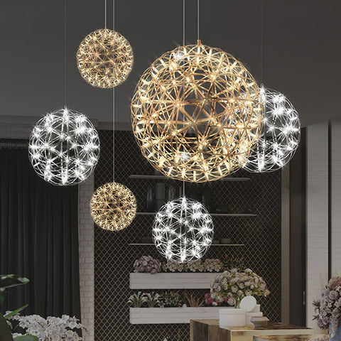 Modern LED Globe Pendant Light for Dining Rooms, Foyers, and Entryways