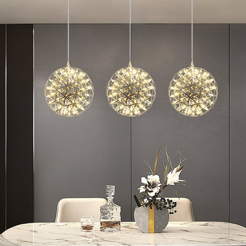 Modern LED Globe Pendant Light for Dining Rooms, Foyers, and Entryways