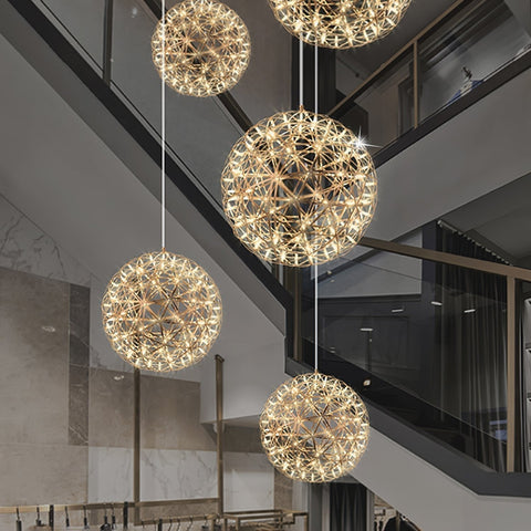 Modern LED Globe Pendant Light for Dining Rooms, Foyers, and Entryways