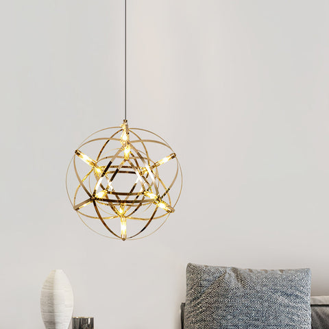 Modern LED Globe Pendant Light for Dining Rooms, Foyers, and Entryways
