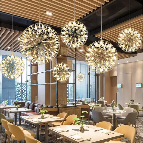 Modern LED Globe Pendant Light for Dining Rooms, Foyers, and Entryways