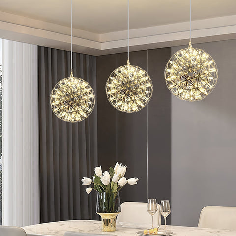 Modern LED Globe Pendant Light for Dining Rooms, Foyers, and Entryways
