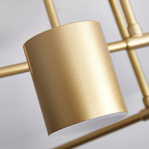 Six-Light Ceiling Fixture for Balanced Living and Dining Room Lighting