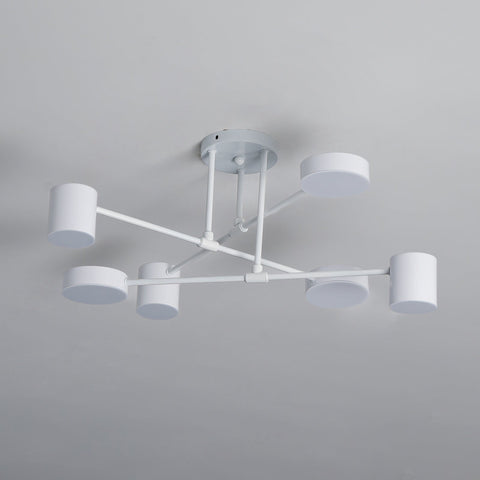 Six-Light Ceiling Fixture for Balanced Living and Dining Room Lighting