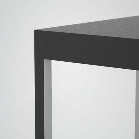 Post Light with Open Square Frame and Integrated LED Lighting