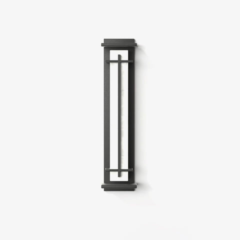 Alabaster-Effect LED Outdoor Wall Light for Garden Path Lighting