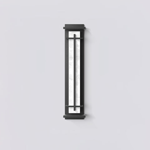 Alabaster-Effect LED Outdoor Wall Light for Garden Path Lighting