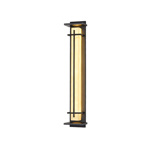 Alabaster-Effect LED Outdoor Wall Light for Garden Path Lighting
