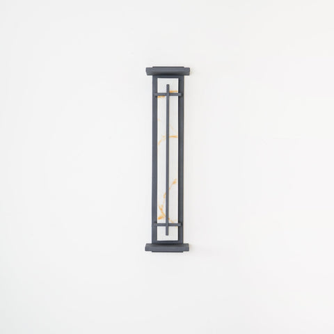 Alabaster-Effect LED Outdoor Wall Light for Garden Path Lighting