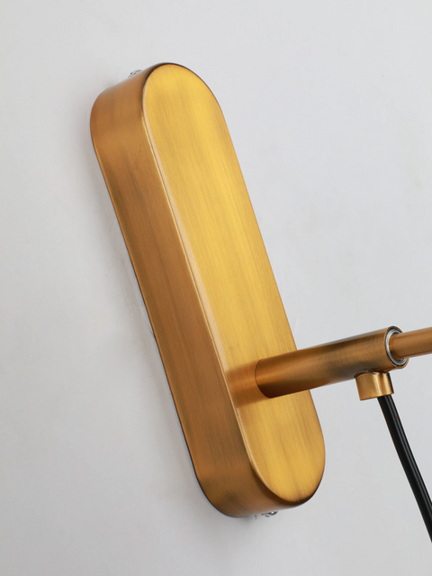 Wall Sconce with Glass Globe Shade, Metal Ring and Looping Cord