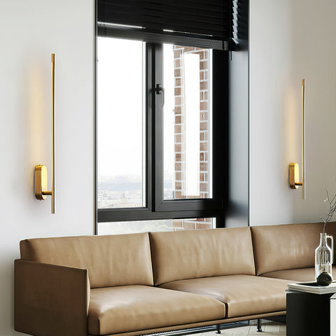 Wall Sconce with Slim Metal Frame and Warm LED Accent Lighting