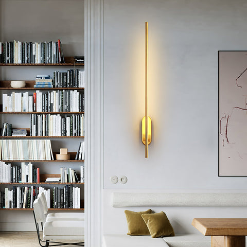 Wall Sconce with Slim Metal Frame and Warm LED Accent Lighting