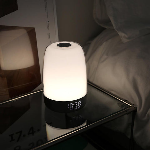 Sunrise Alarm Clock with Dimmable Light and Sound Options