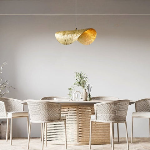 Hammered Copper Pendant Light for Dining Rooms and Living Spaces
