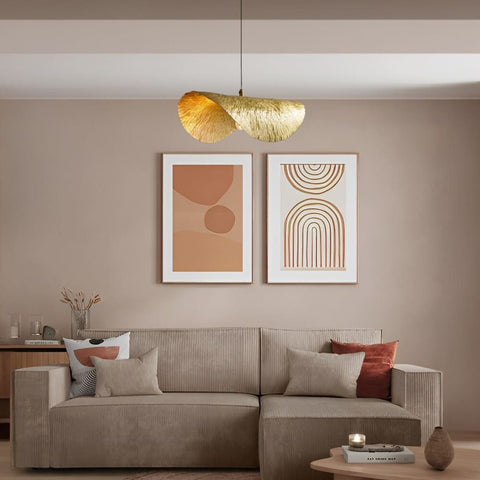 Hammered Copper Pendant Light for Dining Rooms and Living Spaces