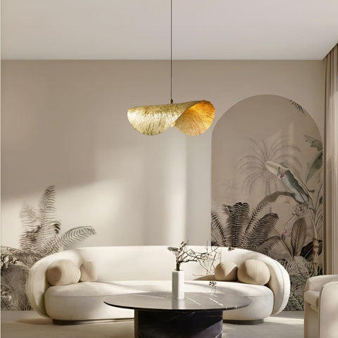 Hammered Copper Pendant Light for Dining Rooms and Living Spaces
