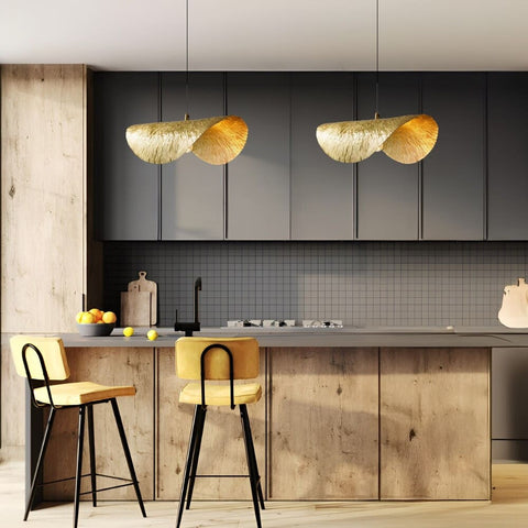 Hammered Copper Pendant Light for Dining Rooms and Living Spaces