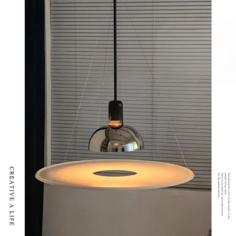 Indirect LED Disc Pendant Light for Modern Dining and Living Rooms