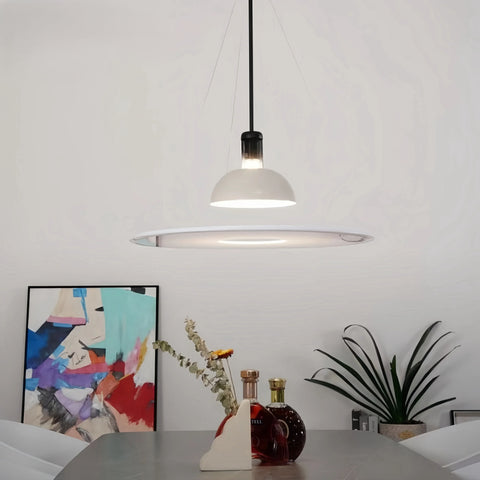 Indirect LED Disc Pendant Light for Modern Dining and Living Rooms