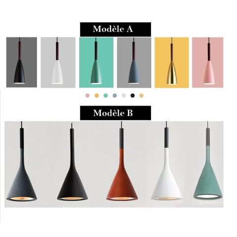Nordic Wood and Aluminum Pendant Light for Kitchen Islands and Bedsides