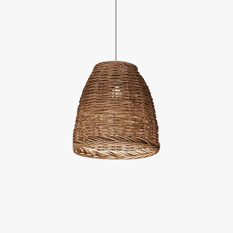 Handwoven Rattan Pendant Light for Dining Room and Bedroom Lighting