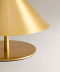 Rechargeable Metal Table Lamp with Touch Dimming and Cone Shade — product view
