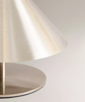 Rechargeable Metal Table Lamp with Touch Dimming and Cone Shade — product view