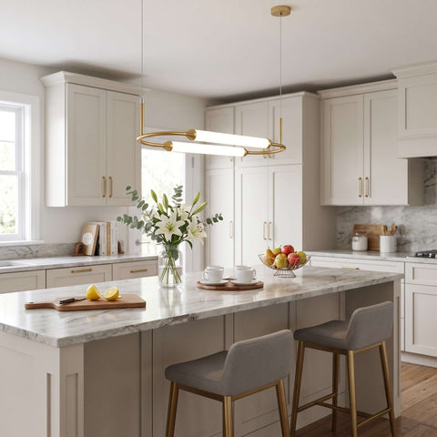Modern Oval LED Pendant Chandelier