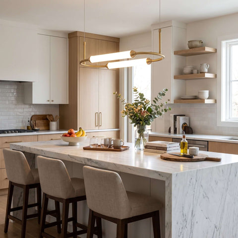 Modern Oval LED Pendant Chandelier