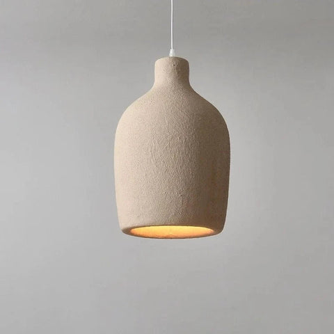 Terracotta Pendant Lighting Handcrafted Warm LED Hanging Lights