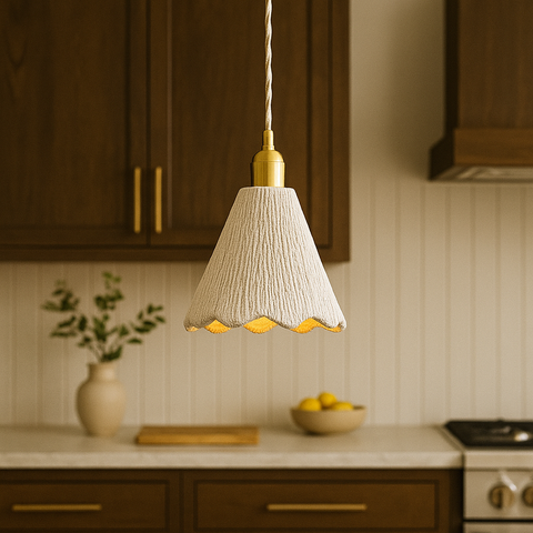 Textured Cement Pendant Light