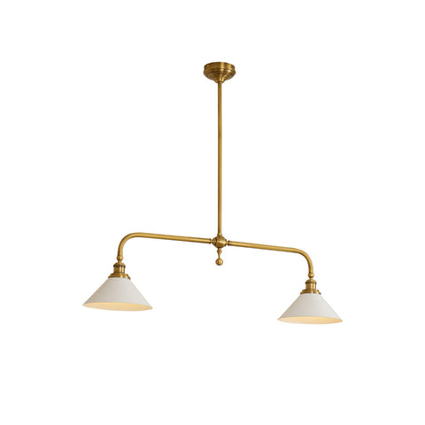 Vintage Two-Light Pendant Fixture for Kitchen Islands and Dining Rooms