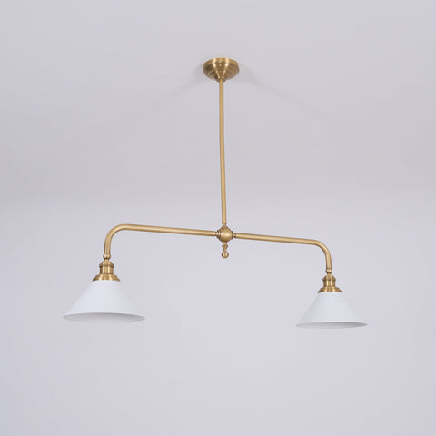 Vintage Two-Light Pendant Fixture for Kitchen Islands and Dining Rooms