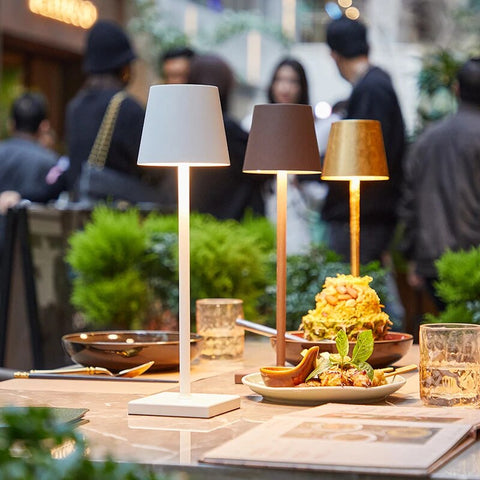Portable Rechargeable LED Table Lamp with Dimmable Lighting and Cordless Design
