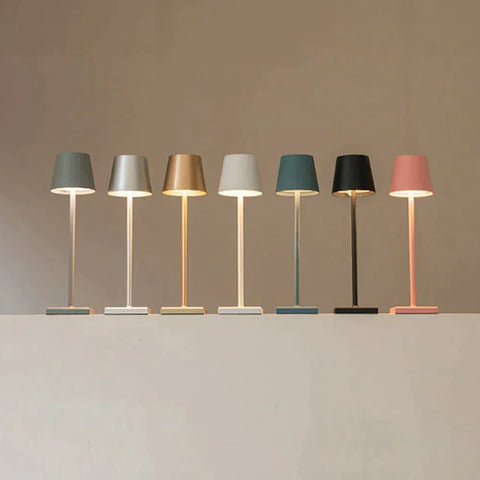 Portable Rechargeable LED Table Lamp with Dimmable Lighting and Cordless Design
